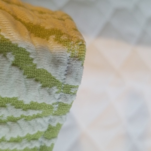 Dress heavy acrylic handmade no darts lime green - Picture 4 of 5